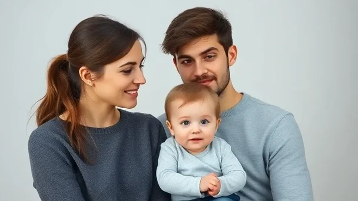 Подросток и младенец в семье