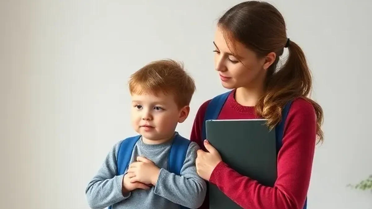 Как успокоить ребёнка перед школой?